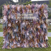 Aperturee - Aperturee Chic Tie Dye Autumn Faux Spruce Leaf Birthday Decor